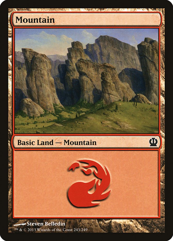Mountain (243) [Theros] [Foil]