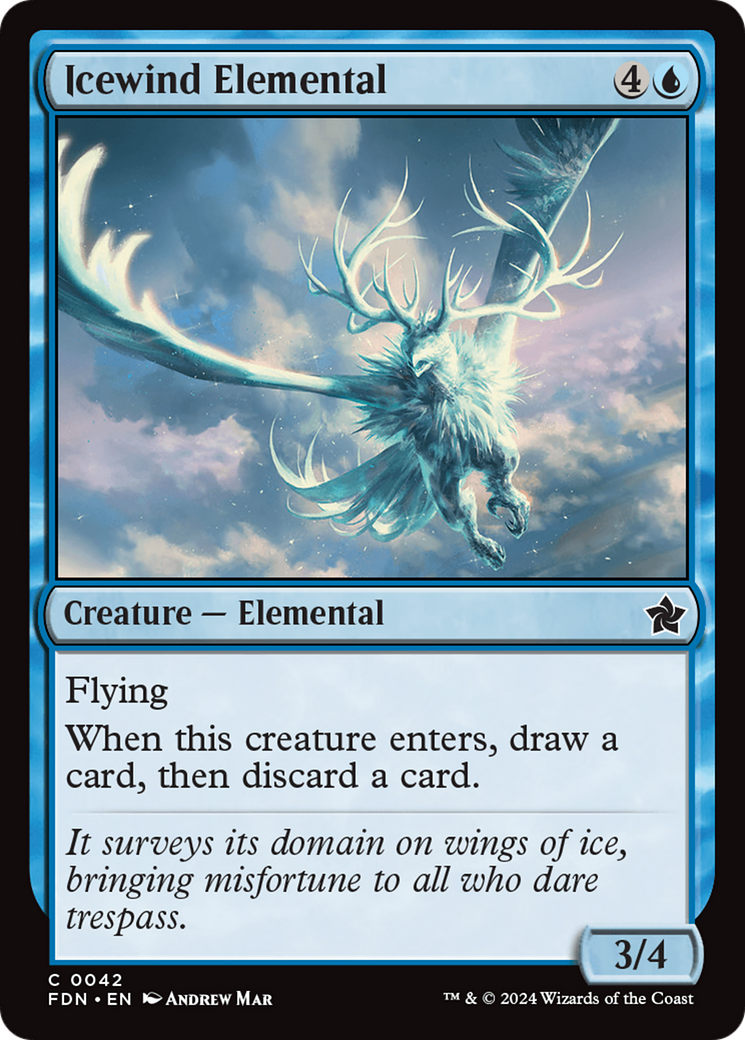 Icewind Elemental [Foundations] [Foil]