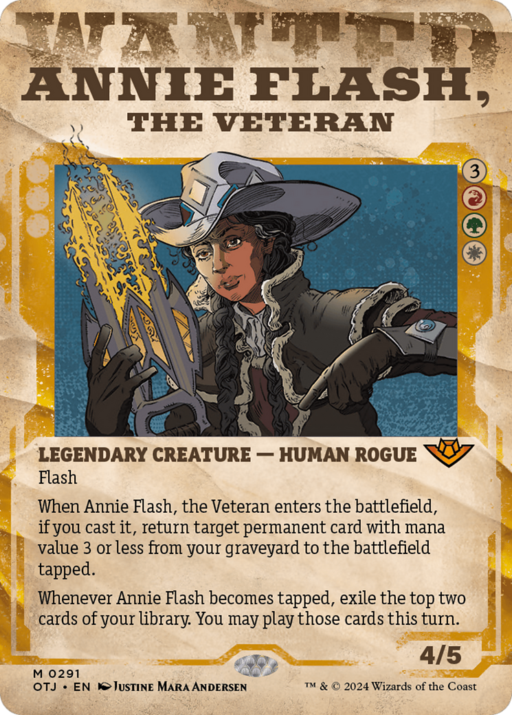 Annie Flash, the Veteran (Showcase) [Outlaws of Thunder Junction] [Foil]