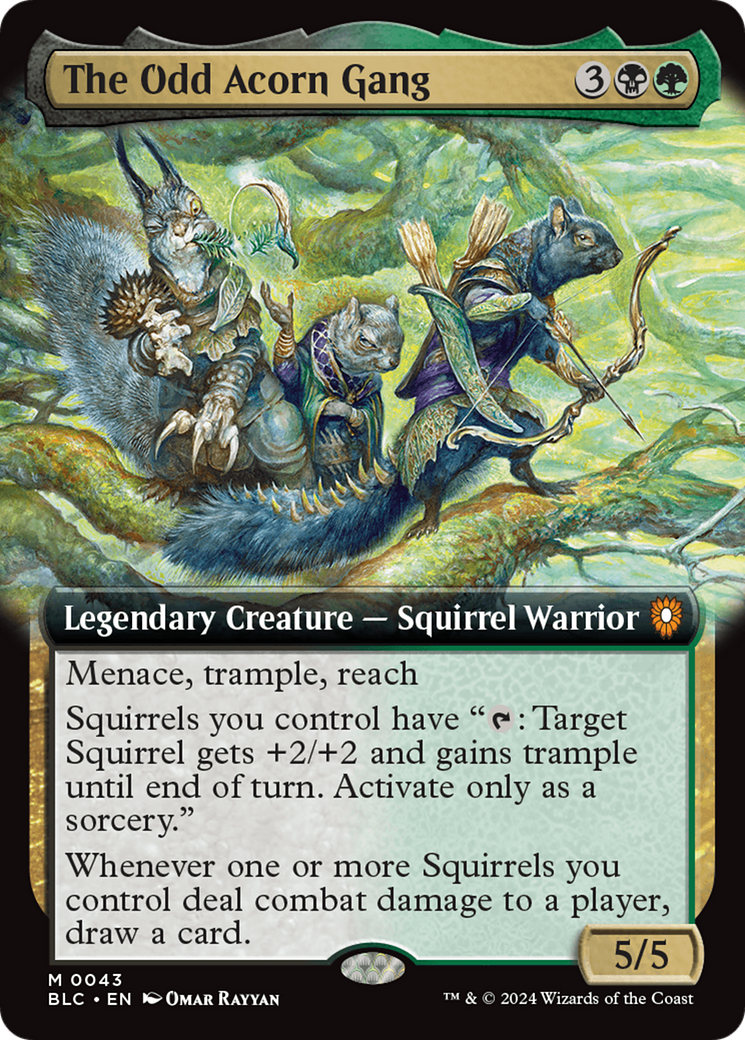 The Odd Acorn Gang (Extended Art) [Bloomburrow Commander] [Foil]