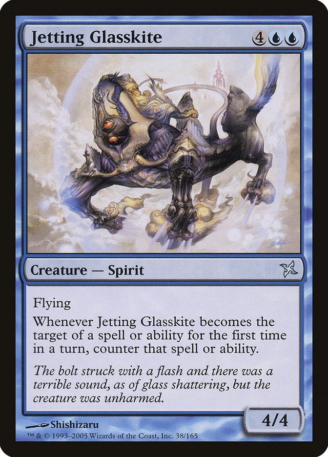 Jetting Glasskite [Betrayers of Kamigawa] [Foil]