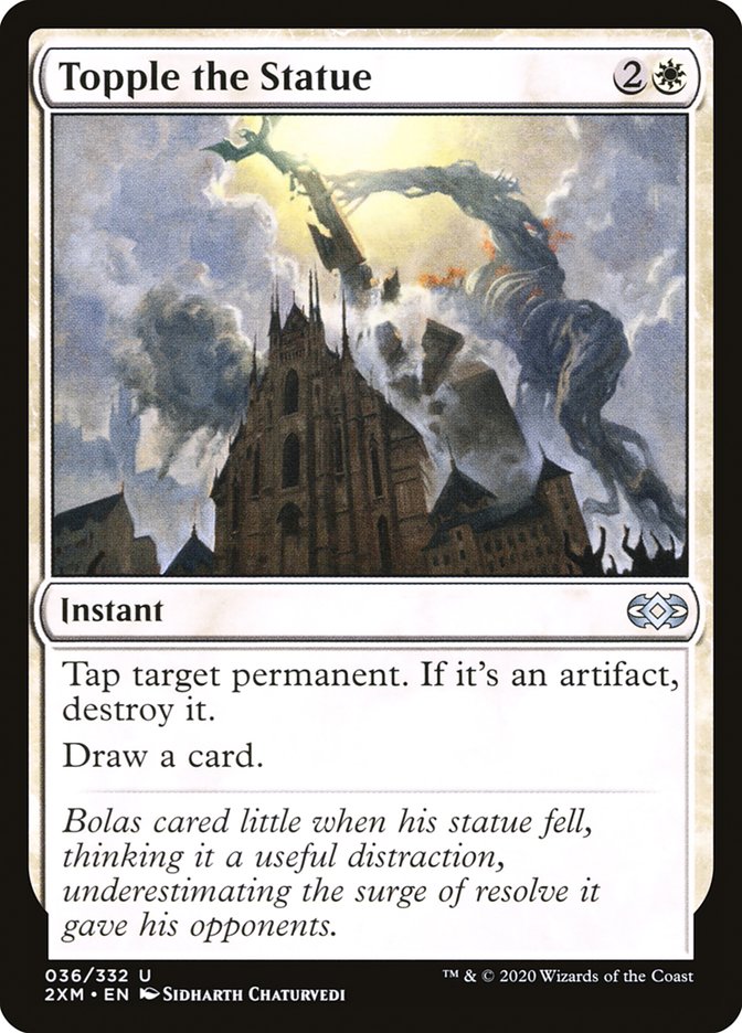 Topple the Statue [Double Masters] [Foil]