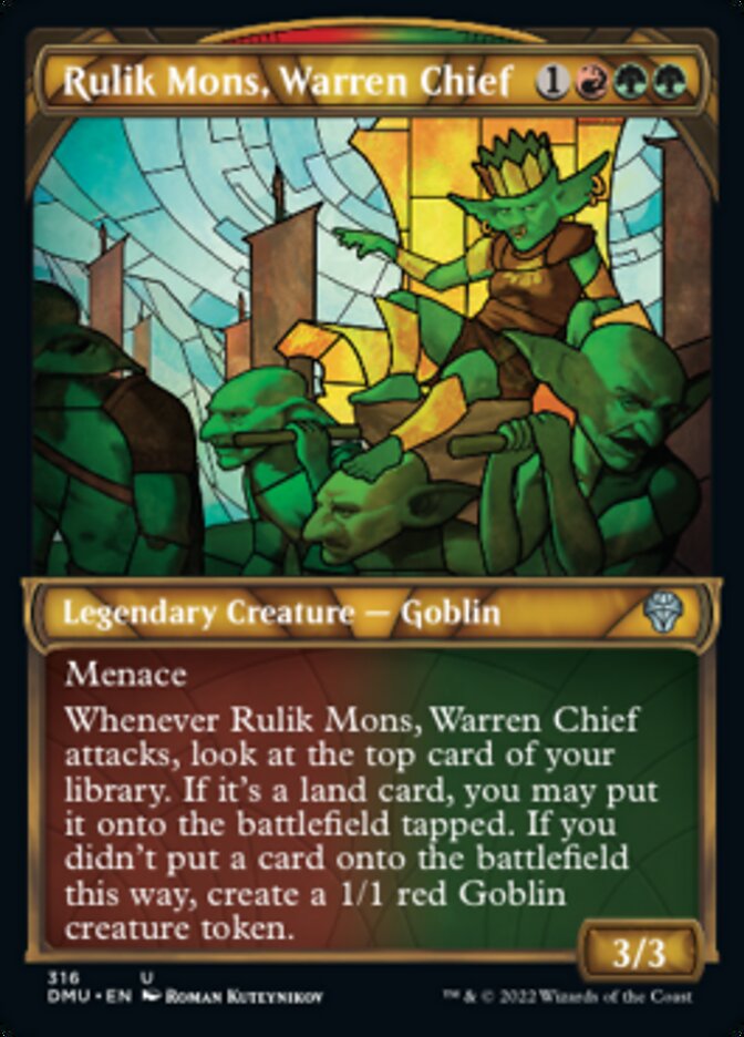 Rulik Mons, Warren Chief (Showcase) [Dominaria United] [Foil]