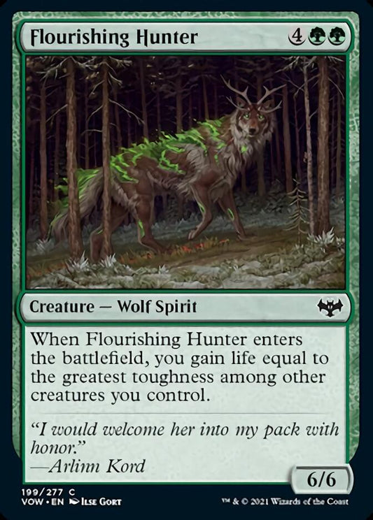 Flourishing Hunter [Innistrad: Crimson Vow] [Foil]