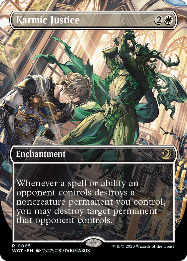 Karmic Justice (Anime Borderless) [Wilds of Eldraine: Enchanting Tales] [Foil]