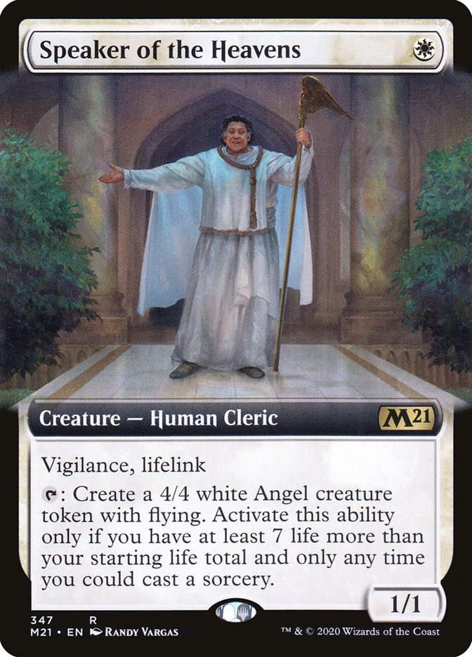 Speaker of the Heavens (Extended Art) [Core Set 2021] [Foil]