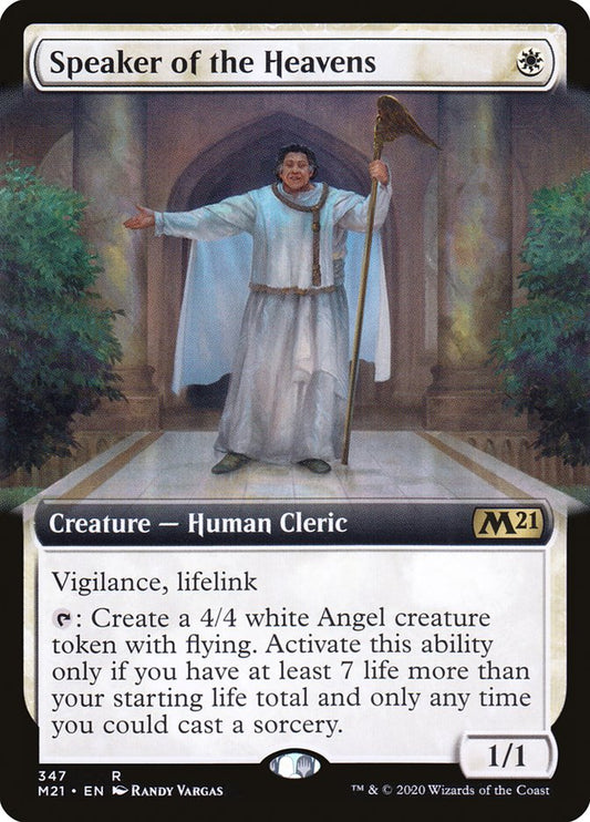 Speaker of the Heavens (Extended Art) [Core Set 2021] [Foil]