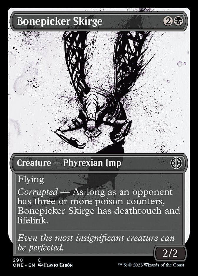 Bonepicker Skirge (Showcase Ichor) [Phyrexia: All Will Be One] [Foil]