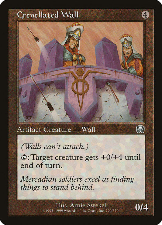 Crenellated Wall [Mercadian Masques] [Foil]