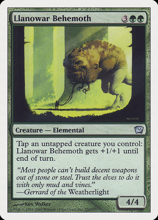 Llanowar Behemoth [Ninth Edition] [Foil]
