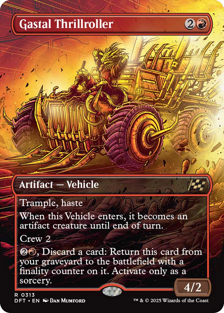 Gastal Thrillroller (Borderless) [Aetherdrift] [Foil]