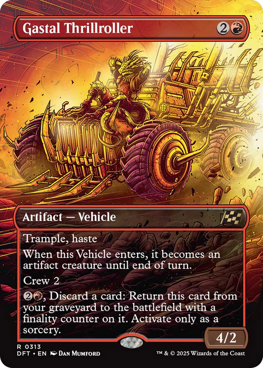 Gastal Thrillroller (Borderless) [Aetherdrift] [Foil]