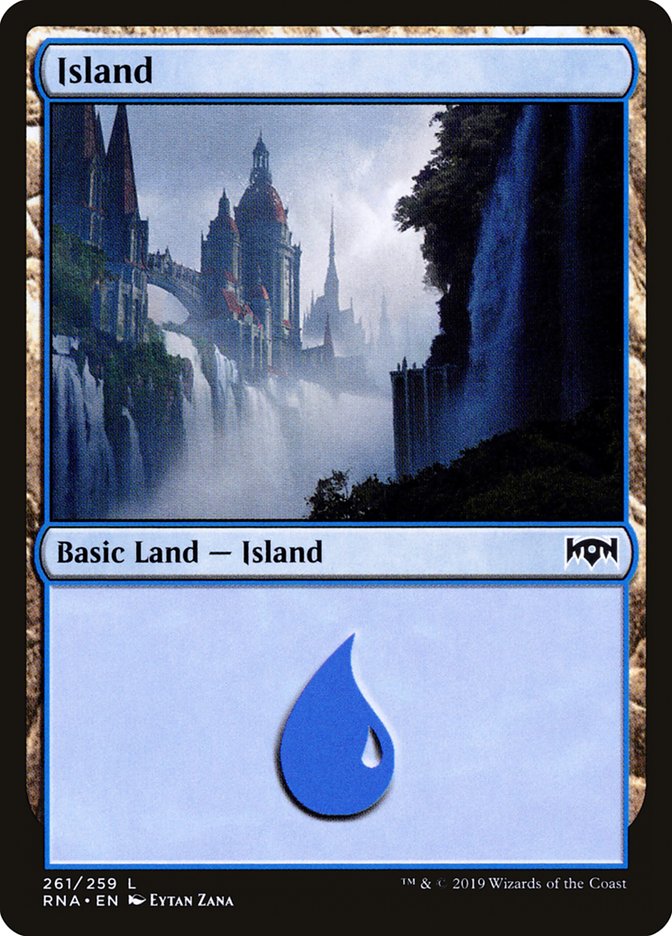 Island (261) [Ravnica Allegiance] [Foil]