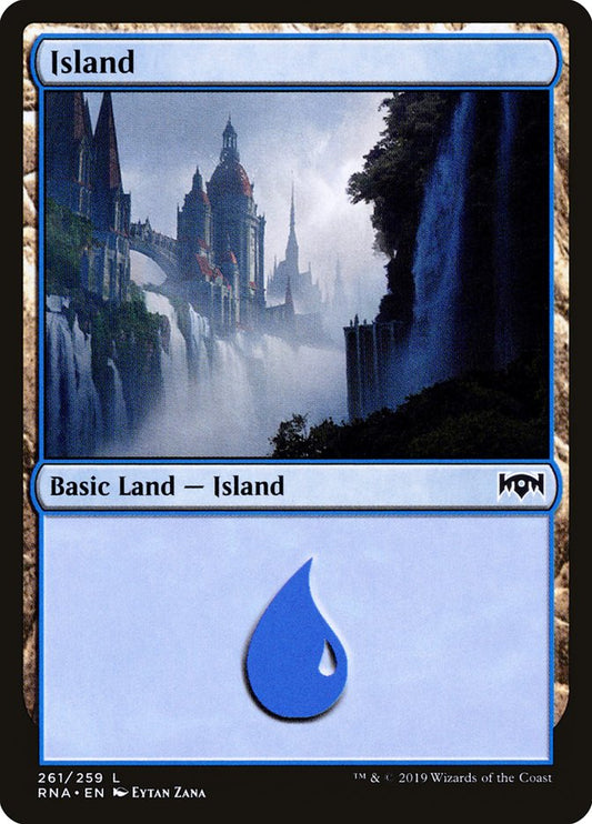 Island (261) [Ravnica Allegiance] [Foil]