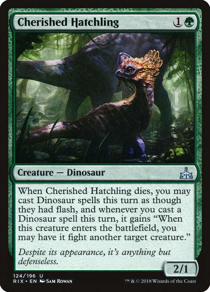 Cherished Hatchling [Rivals of Ixalan] [Foil]