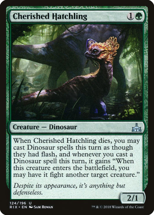 Cherished Hatchling [Rivals of Ixalan] [Foil]