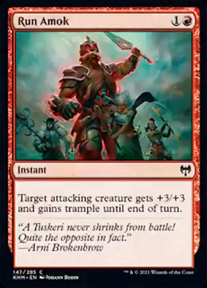 Run Amok [Kaldheim] [Foil]