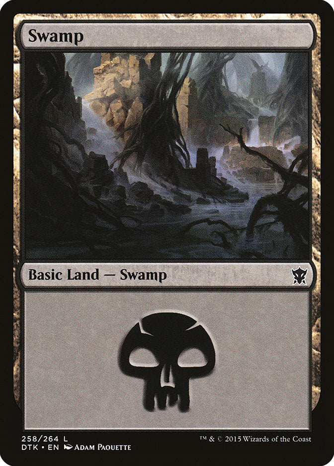 Swamp (258) [Dragons of Tarkir] [Foil]