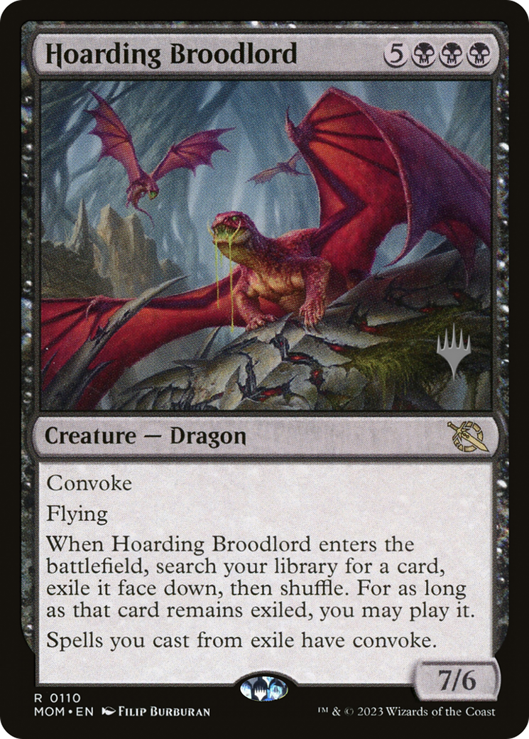 Hoarding Broodlord (Promo Pack) [March of the Machine Promos] [Foil]