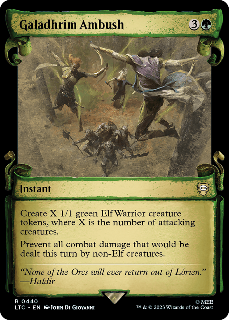 Galadhrim Ambush [The Lord of the Rings: Tales of Middle-Earth Commander Showcase Scrolls] [Foil]