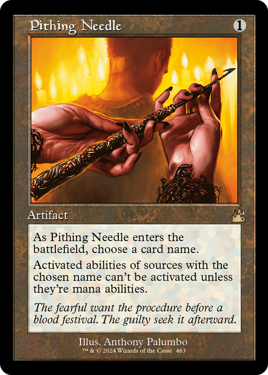 Pithing Needle (Retro Frame) [Ravnica Remastered] [Foil]