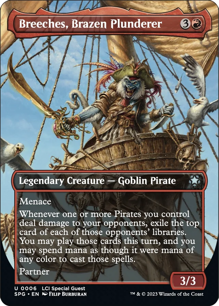 Breeches, Brazen Plunderer (Borderless) [The Lost Caverns of Ixalan Special Guests] [Foil]