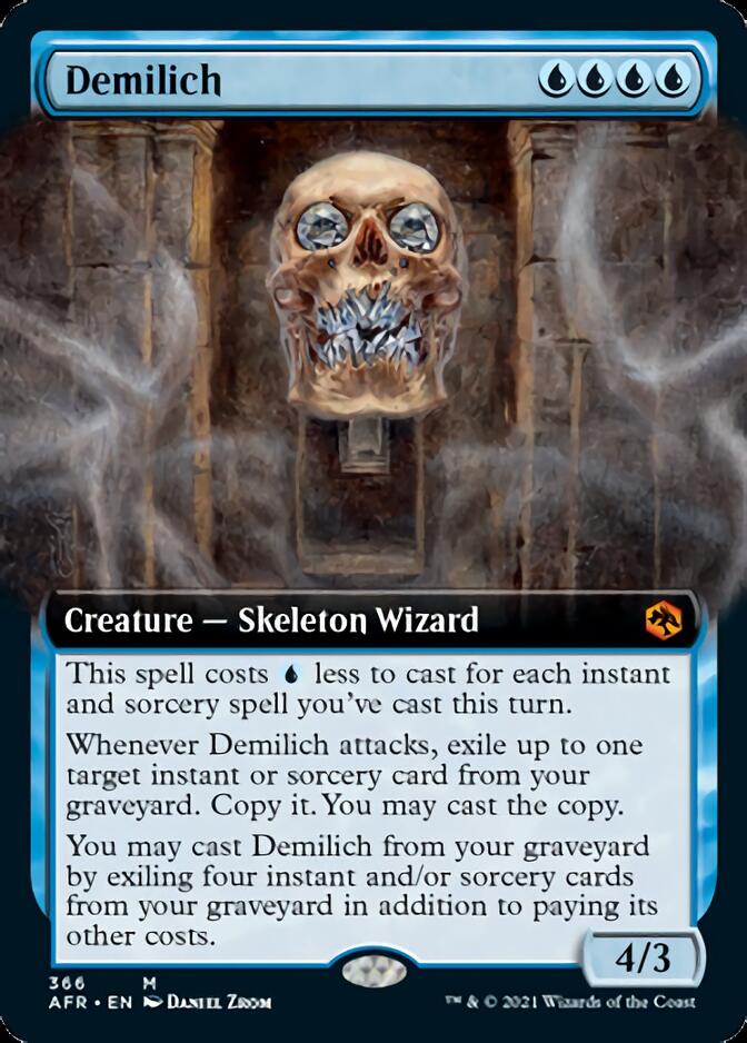 Demilich (Extended Art) [Dungeons & Dragons: Adventures in the Forgotten Realms] [Foil]