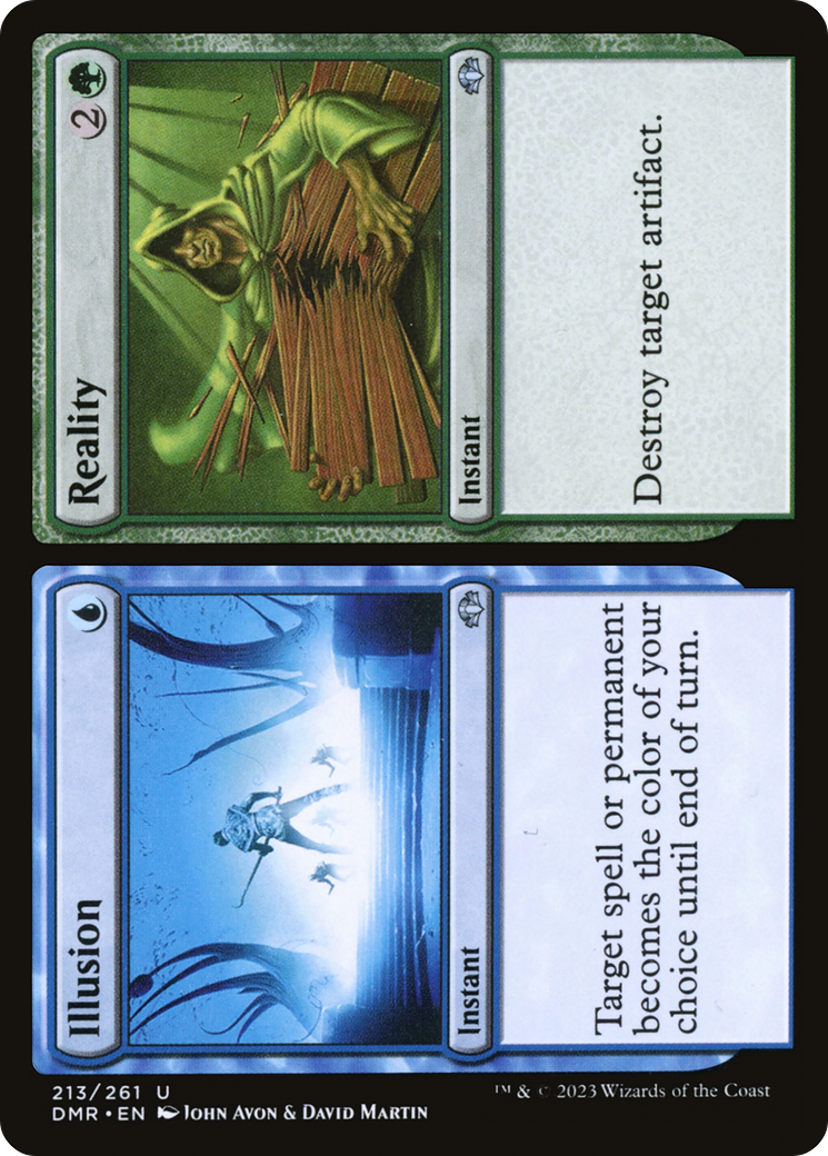 Illusion // Reality [Dominaria Remastered] [Foil]