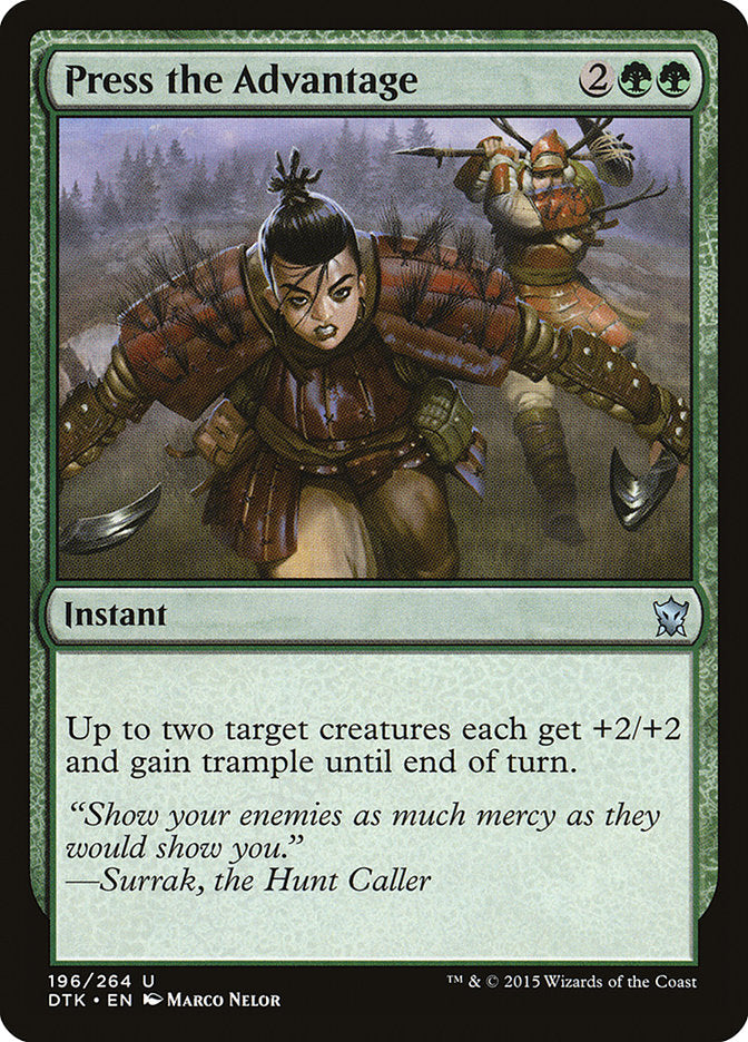 Press the Advantage [Dragons of Tarkir] [Foil]