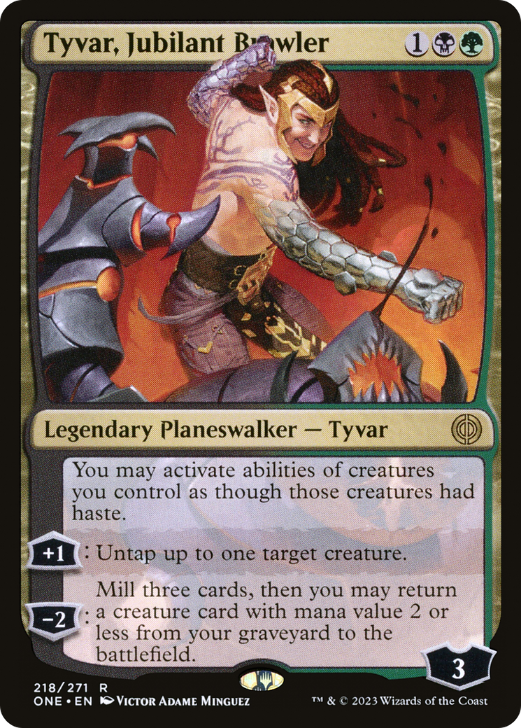 Tyvar, Jubilant Brawler [Phyrexia: All Will Be One] [Foil]