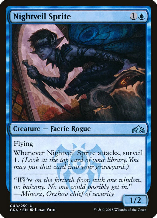 Nightveil Sprite [Guilds of Ravnica] [Foil]