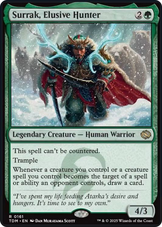 Surrak, Elusive Hunter [Tarkir: Dragonstorm] [Foil]