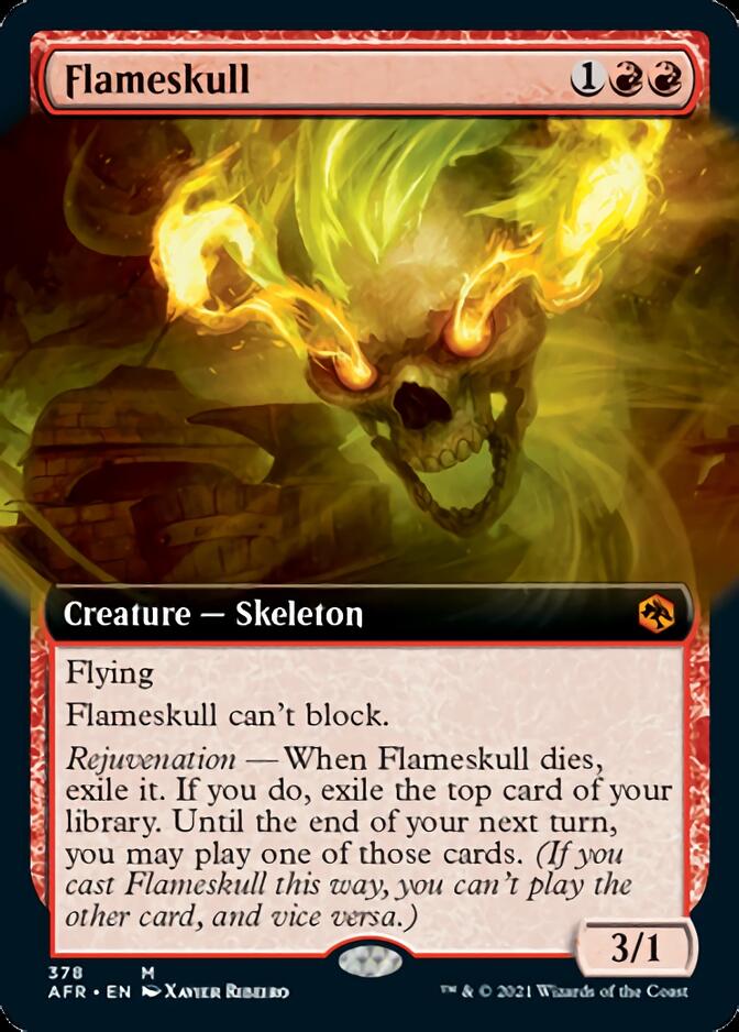 Flameskull (Extended Art) [Dungeons & Dragons: Adventures in the Forgotten Realms] [Foil]