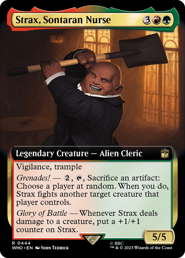 Strax, Sontaran Nurse (Extended Art) [Doctor Who] [Foil]