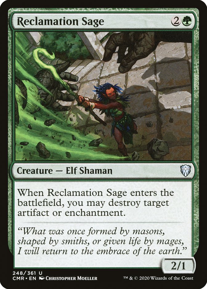 Reclamation Sage (248) [Commander Legends] [Foil]