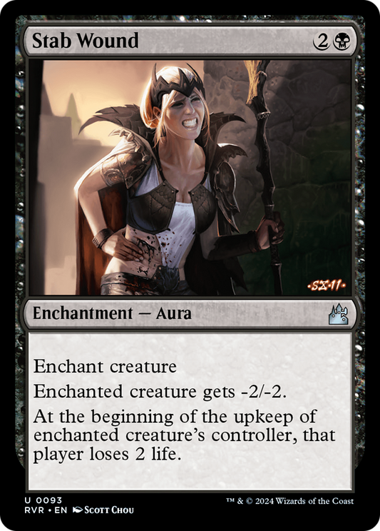 Stab Wound [Ravnica Remastered] [Foil]
