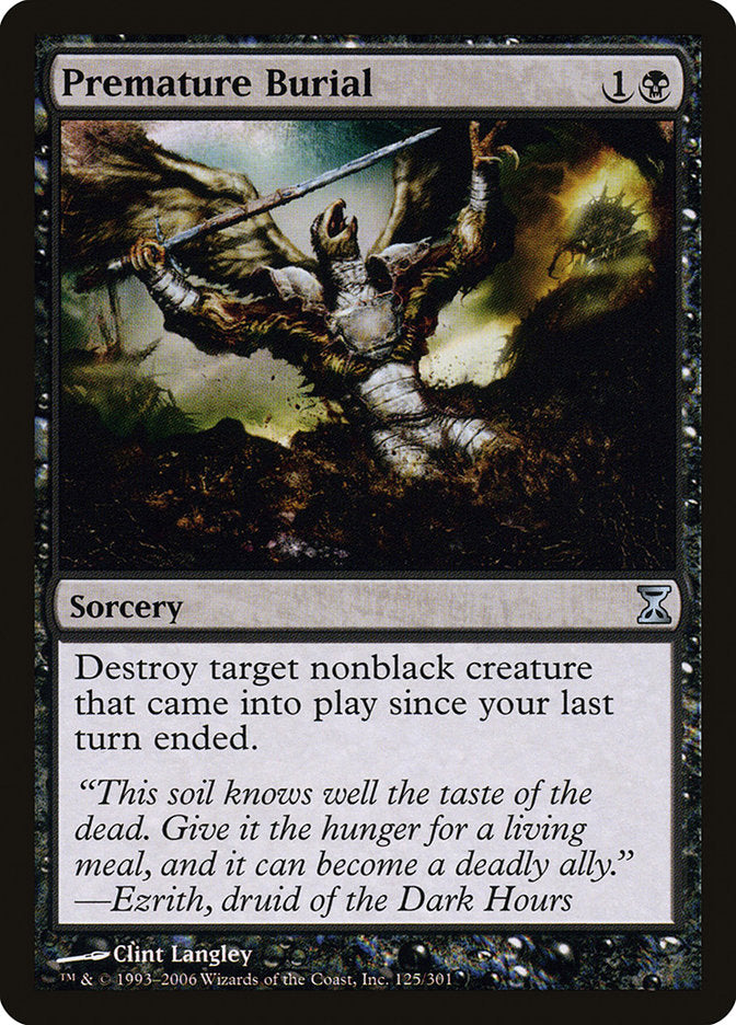 Premature Burial [Time Spiral] [Foil]