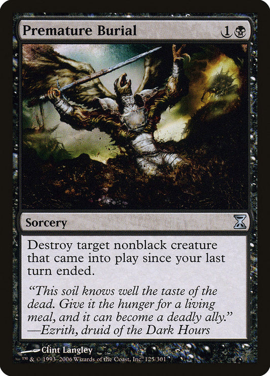 Premature Burial [Time Spiral] [Foil]