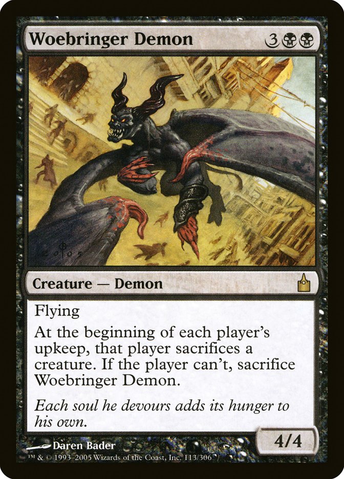 Woebringer Demon [Ravnica: City of Guilds] [Foil]