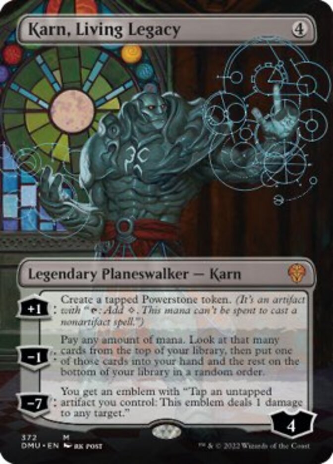 Karn, Living Legacy (Borderless) [Dominaria United] [Foil]