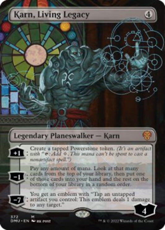 Karn, Living Legacy (Borderless) [Dominaria United] [Foil]