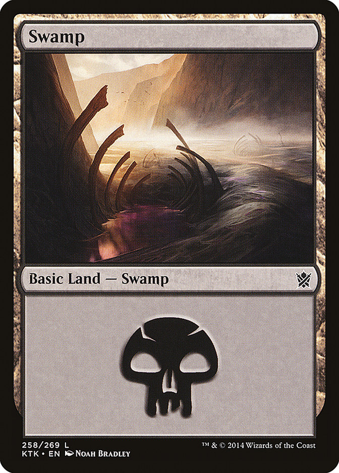 Swamp (258) [Khans of Tarkir] [Foil]