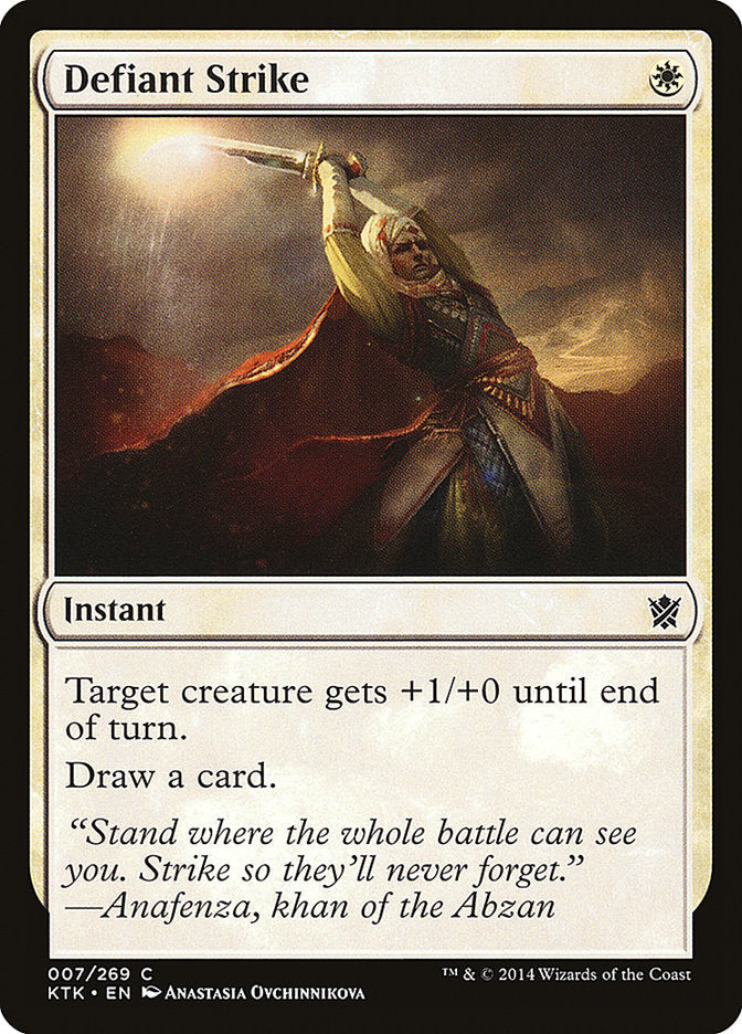 Defiant Strike [Khans of Tarkir] [Foil]