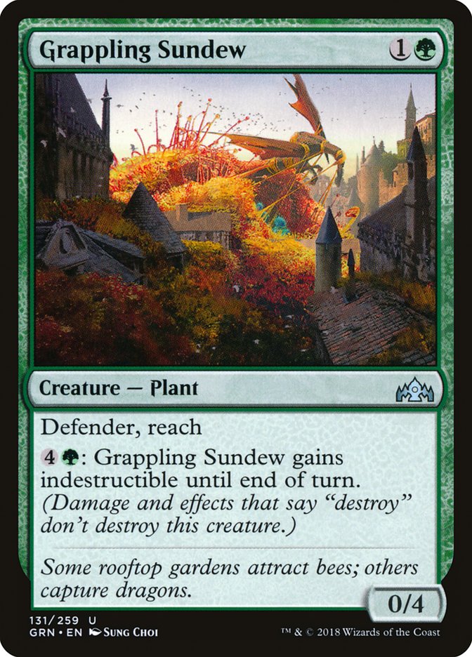 Grappling Sundew [Guilds of Ravnica] [Foil]