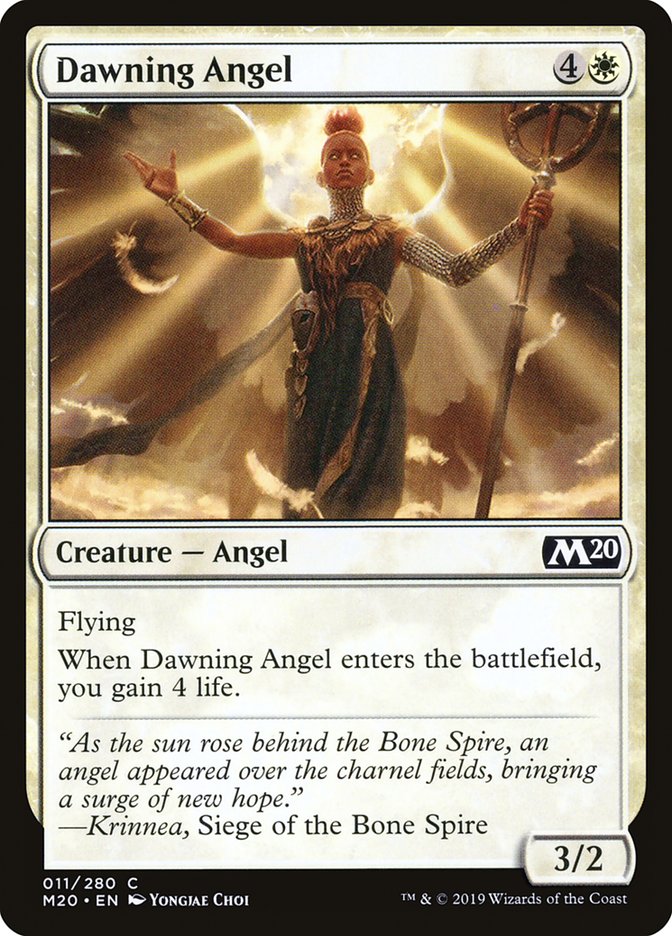 Dawning Angel [Core Set 2020] [Foil]
