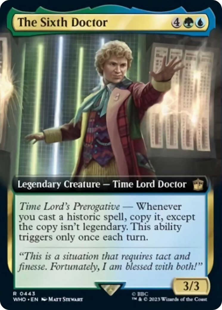 The Sixth Doctor (Extended Art) [Doctor Who] [Foil]
