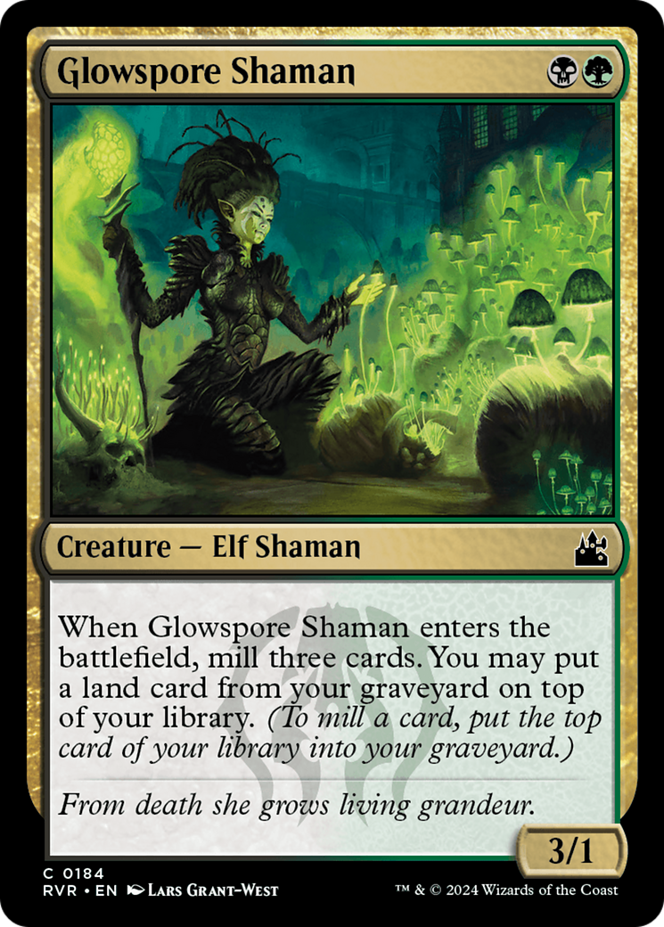 Glowspore Shaman [Ravnica Remastered] [Foil]