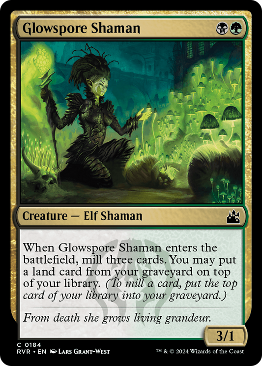 Glowspore Shaman [Ravnica Remastered] [Foil]