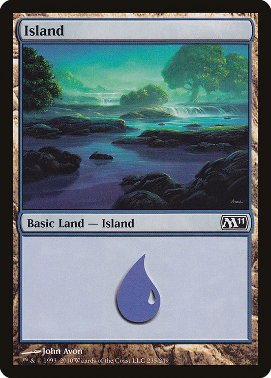 Island (235) [Core Set 2011] [Foil]