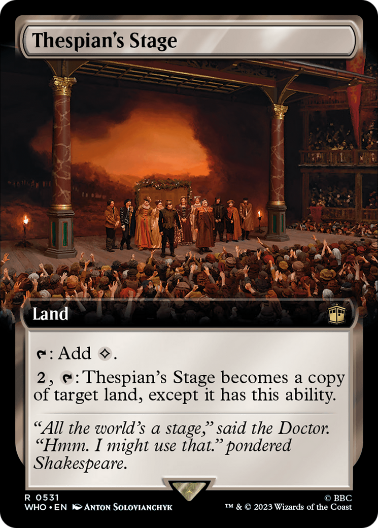 Thespian's Stage (Extended Art) [Doctor Who] [Foil]